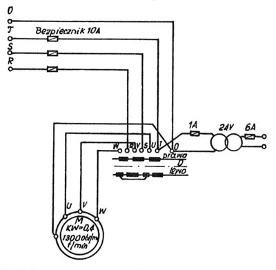 ТВ7 Схема електрична токарно-гвинторізного верстата